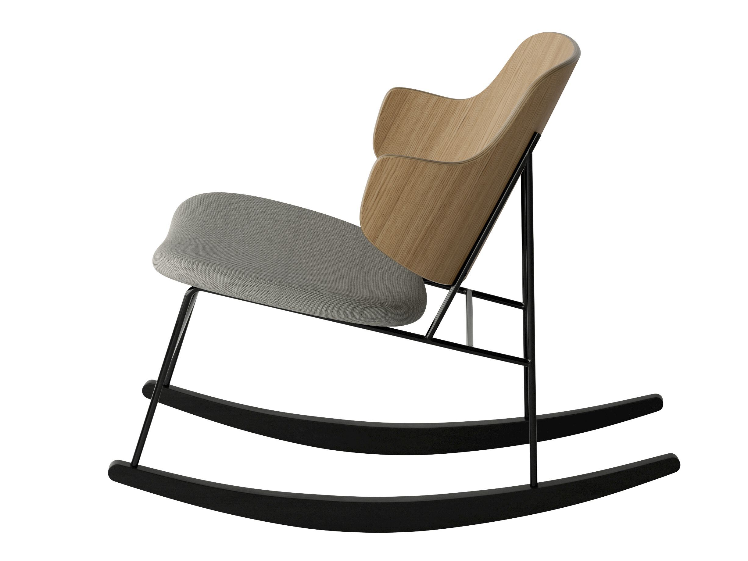 Деревянное кресло-качалка со встроенной подушкой Audo Copenhagen Пингвин ARCH-00013552