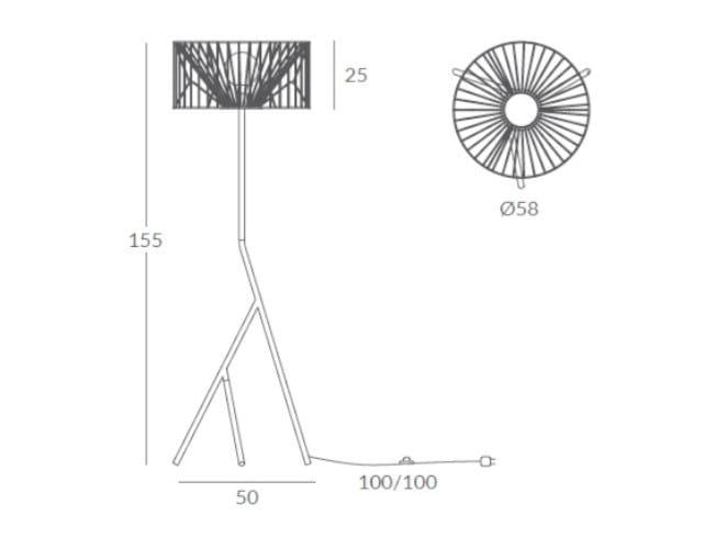 Светодиодная напольная лампа со штативом Olé Lighting Mariola ARCH-00085038 - Вид №2
