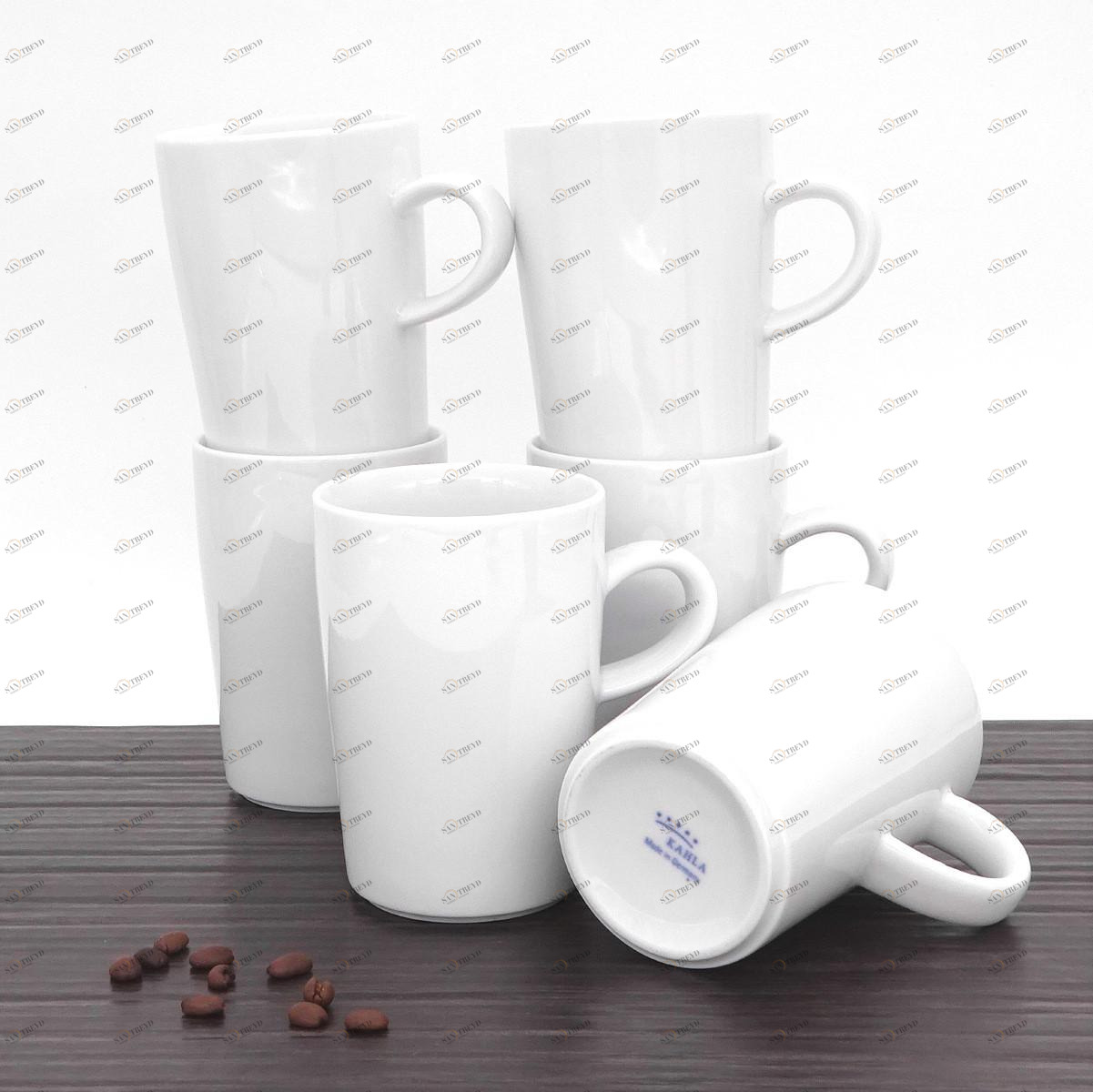 39E103A90039C Пяти чувств 6 приставки маккиаты чашки 0,35 л белого Kahla-porzellan 