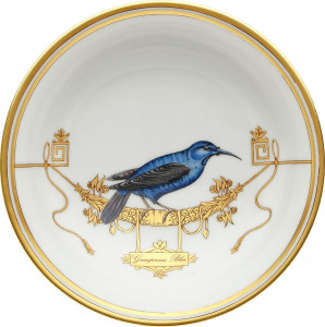 10647798 Richard Ginori Тарелка для фруктов 14 см Volie're Grimpereau Blue (лиана синяя) Фарфор
