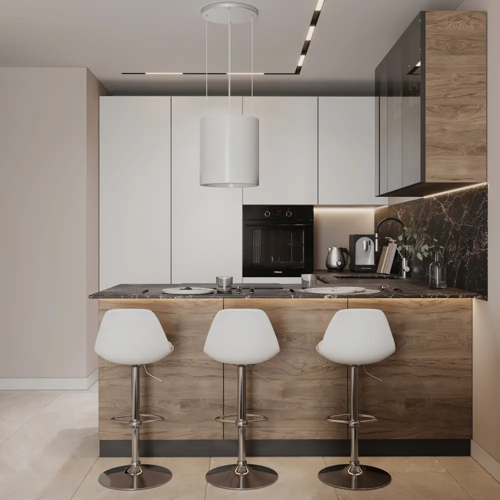 DELINIA Стеклянная полка для кухни 36.7×32 см - элегантное решение для хранения 18830571 Полка из стекла STLM-0013060 - Вид №3