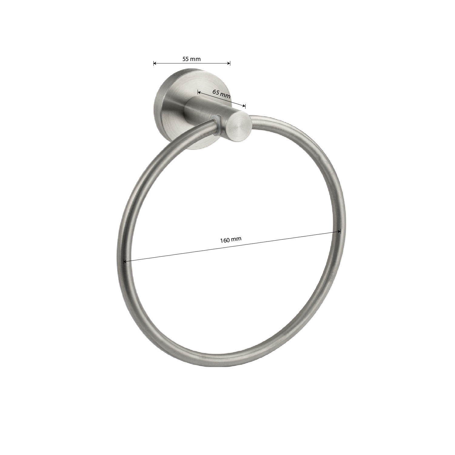 GFmark - Держатель полотенца кольцо, из нержавеющей стали, код: 80147  - Вид №2