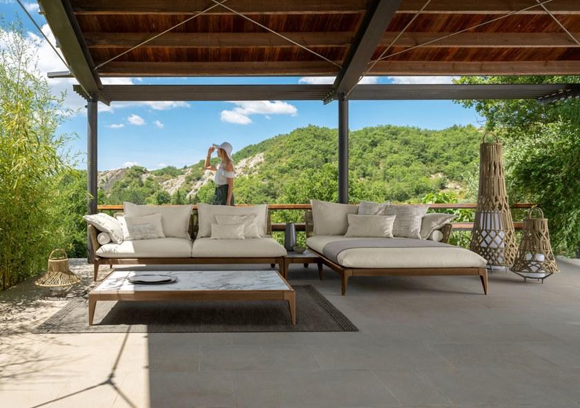 Talenti Садовый диван из модульной ткани Cruise teak sun-id-1435389 - Вид №2