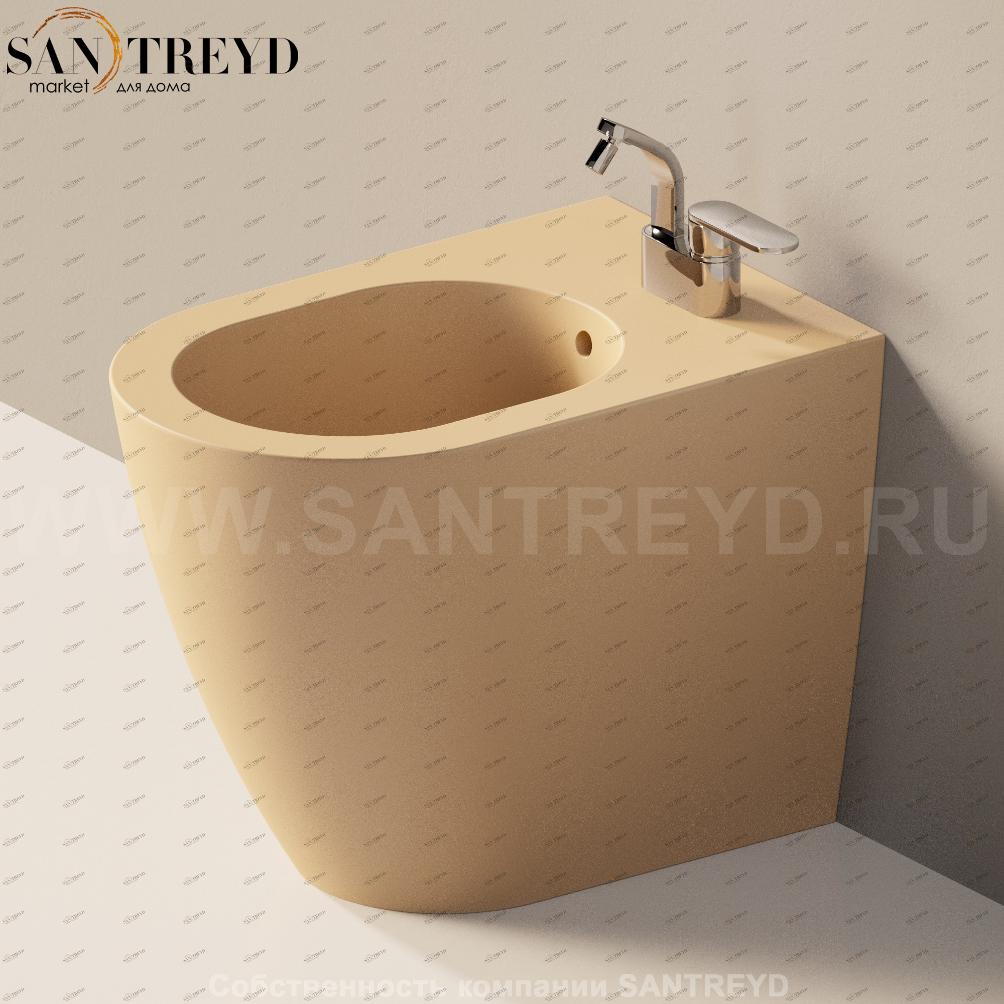 LK2179004 Биде напольное Link Ceramica Flaminia