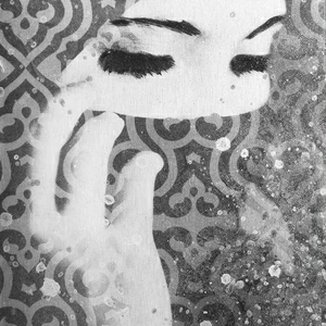 Арт-панель на холсте Alex Turco Middle East Glare Polite In Silver