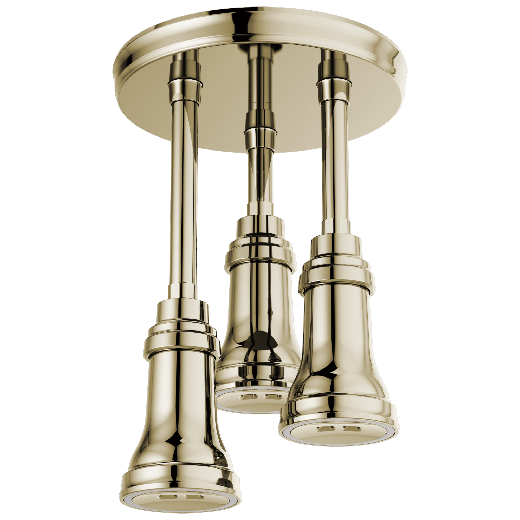 57190-PN25-L Подвесная душевая лейка Raincan со светодиодной подсветкой H2Okinetic® Delta Faucet Universal Showering Полированный никель 