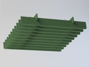 Рециркулированная пластиковая подвесная акустическая панель