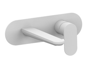 Настенный смеситель для раковины с пластиной без слива