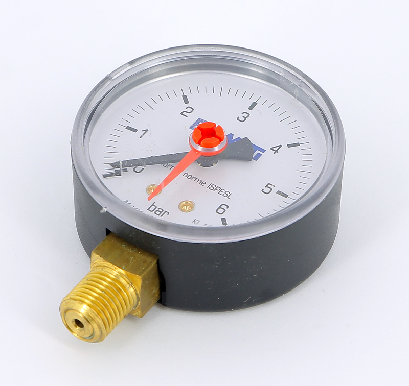 Манометр радиальный 3/8" 80 мм EMMETI 6 бар 00614006 - Вид №1