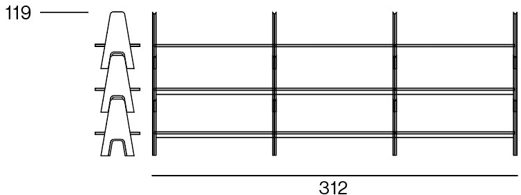 Agapecasa Открытый книжный шкаф с контейнерами из МДФ Cavalletto sun-id-1442559 - Вид №2