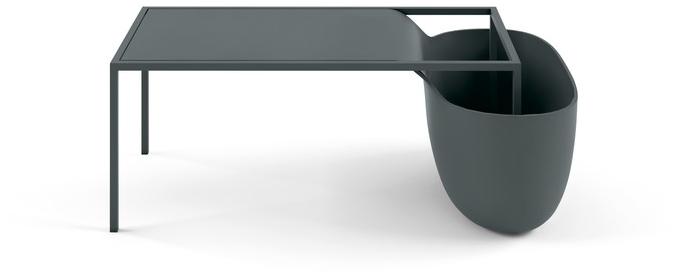 Alias Прямоугольный журнальный столик с вещевым ящиком Flow bowl sun-id-1370851 - Вид №1