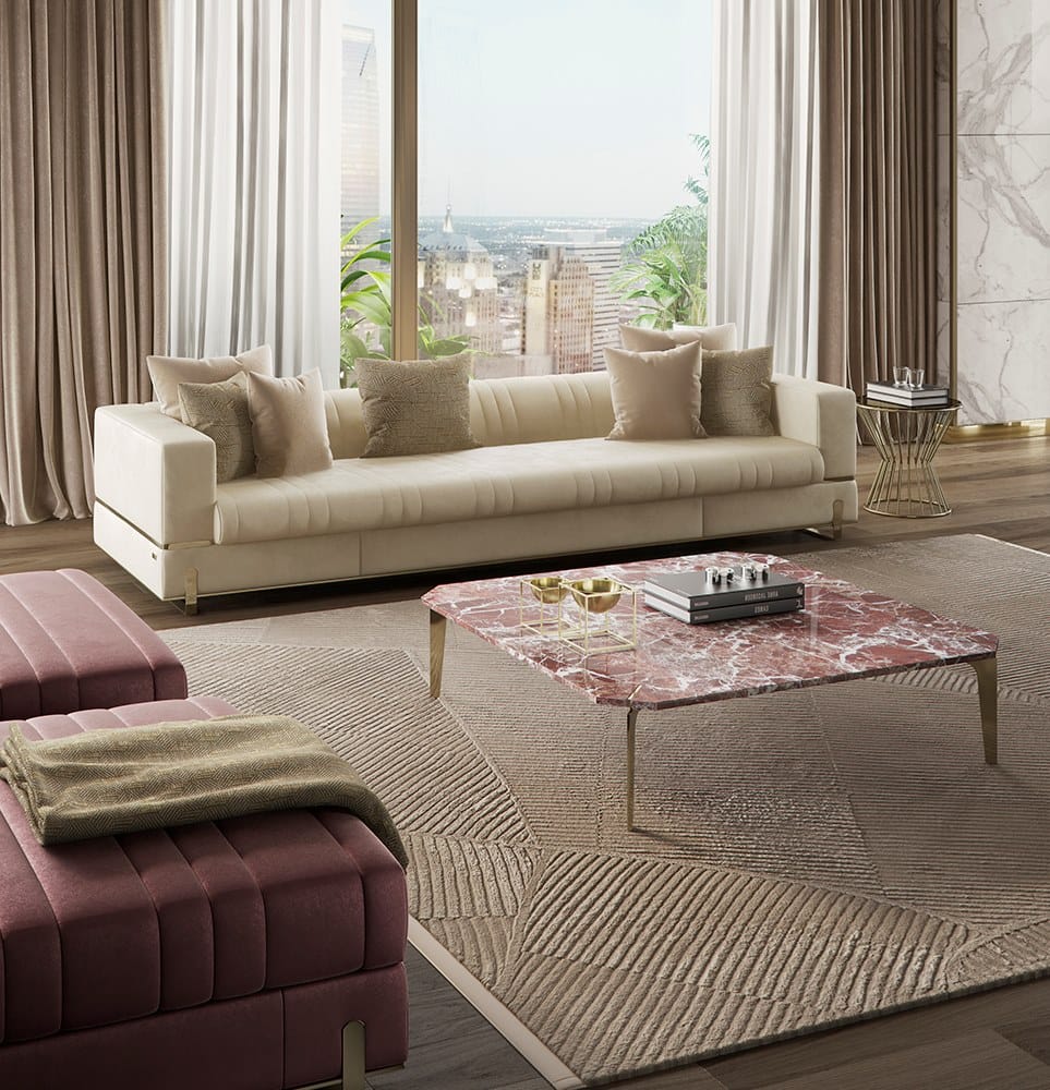 Мраморный квадратный низкий журнальный столик Capital Collection ARCH-00020364 - Вид №1