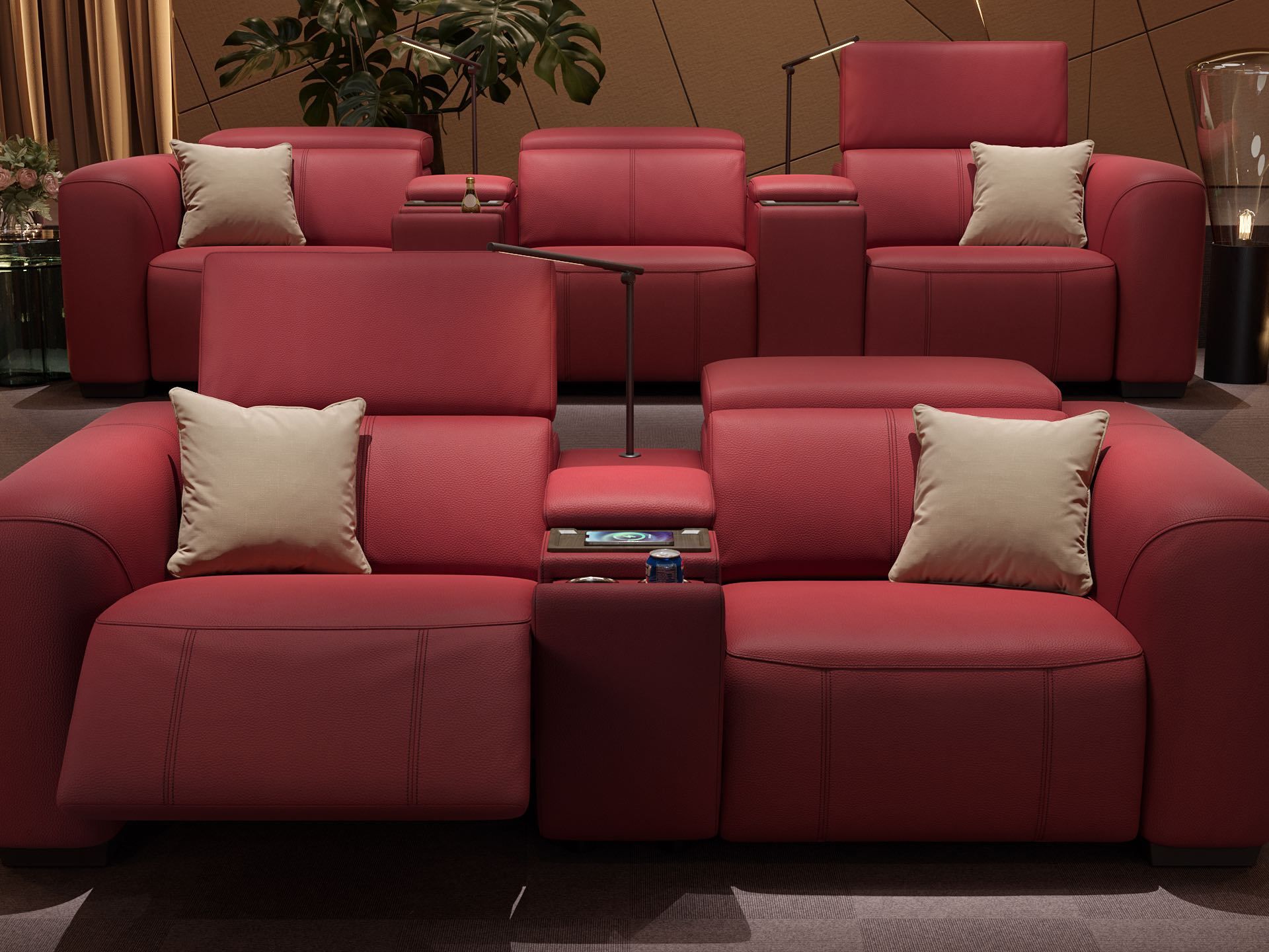 2-местный кожаный диван Sofanella Sorrento Kino ARCH-00144328 - Вид №1