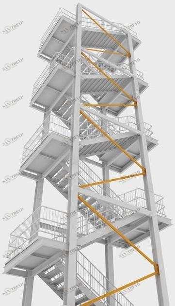 SVELT Модульная открытая лестница из оцинкованной стали sun-id-1439214