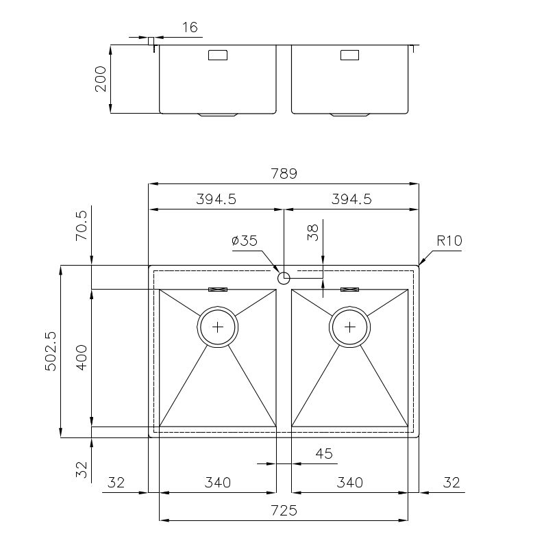 1208050 Мойка Quadra 1208050 Fosterspa  - Вид №1