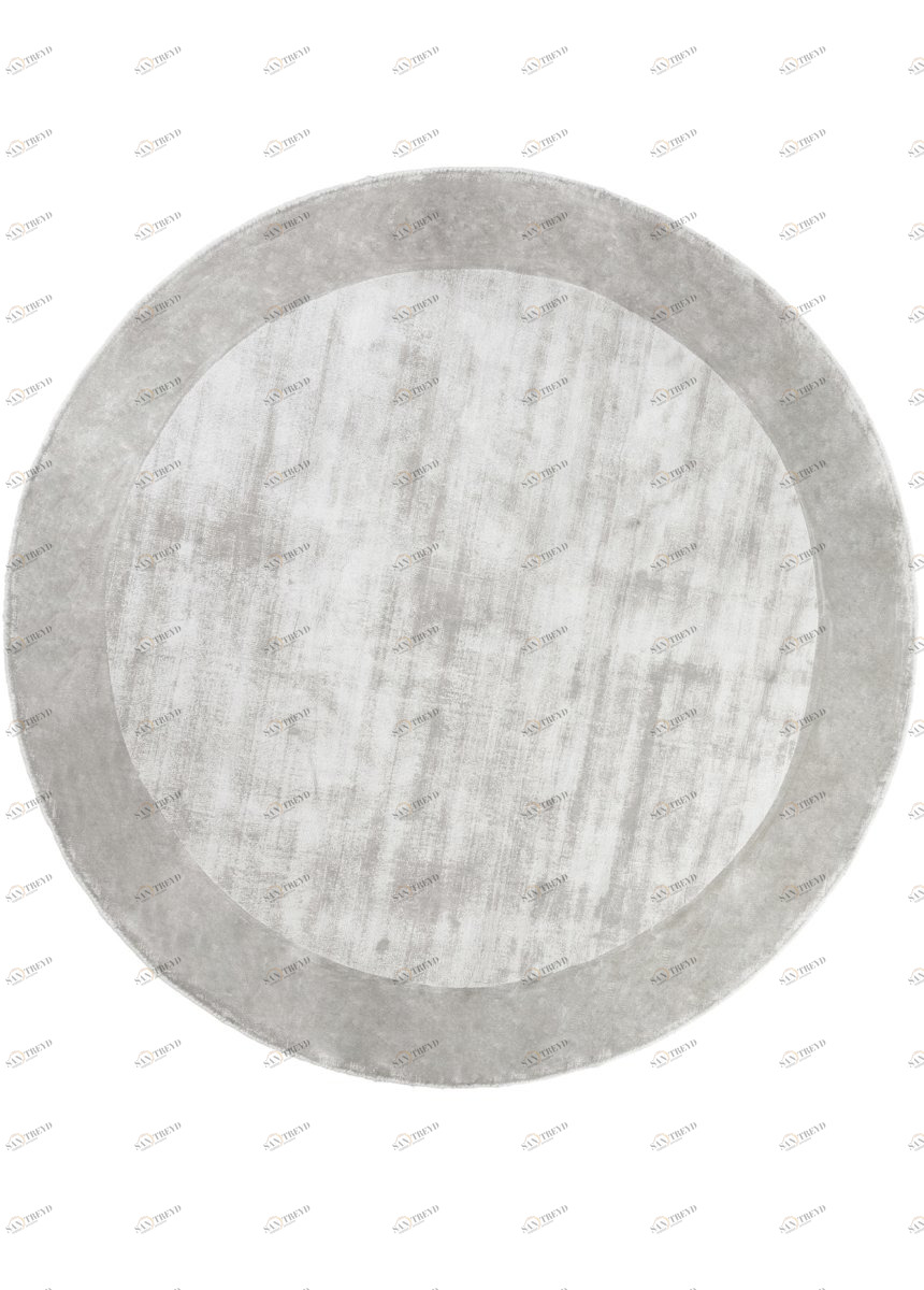 Ковер круглый светло-серый 200 см Tere Light Gray CARPETDECOR ДИЗАЙНЕРСКИЕ, HANDMADE, ДЕТСКИЕ 00-3893106 Серый 