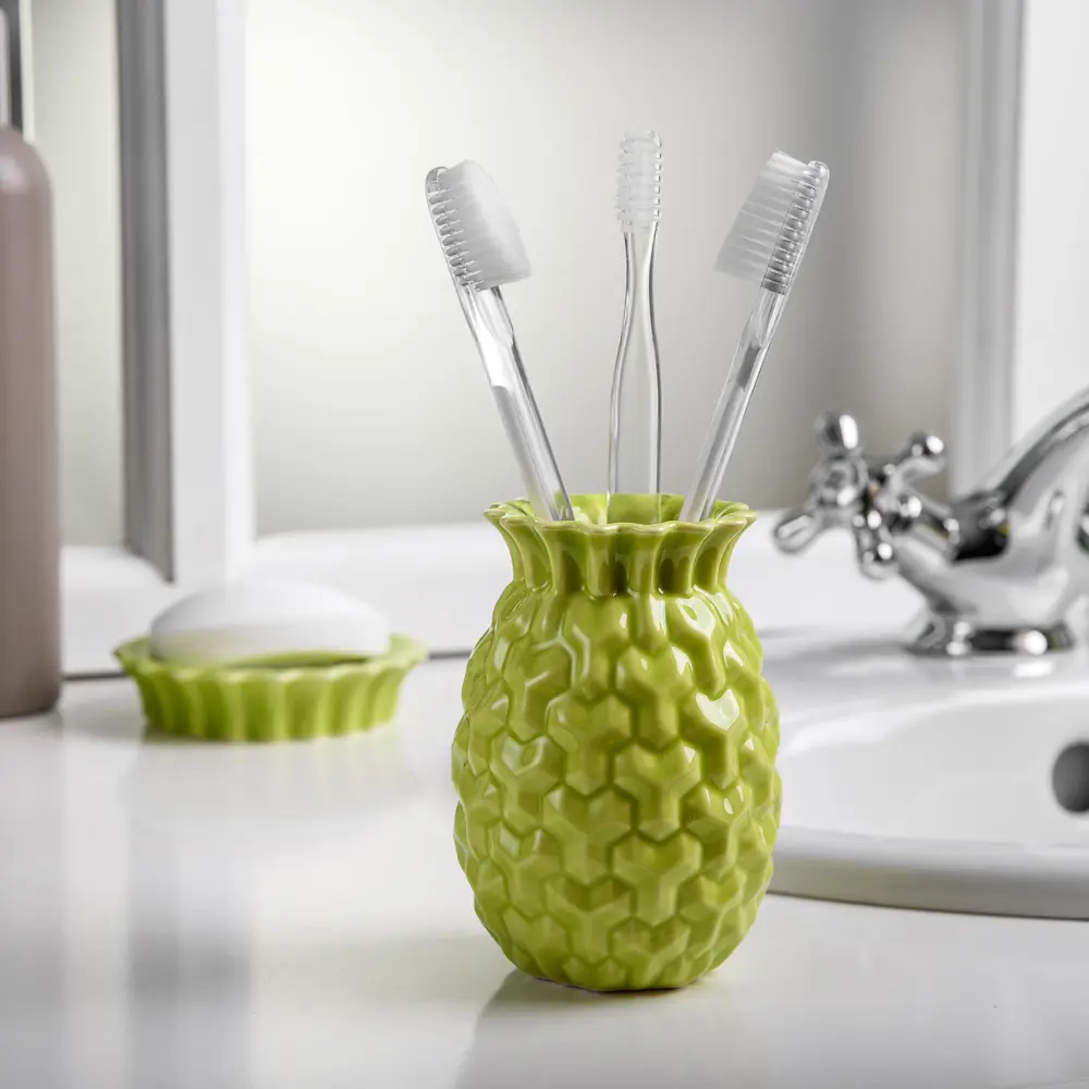 Стакан для зубных щёток настольный «Ananas» VERRAN STLM-2162906 - Вид №7