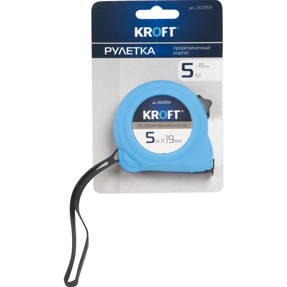Рулетка Kroft прорезиненная 5 м x 19 мм STLM-2065475 - Вид №4