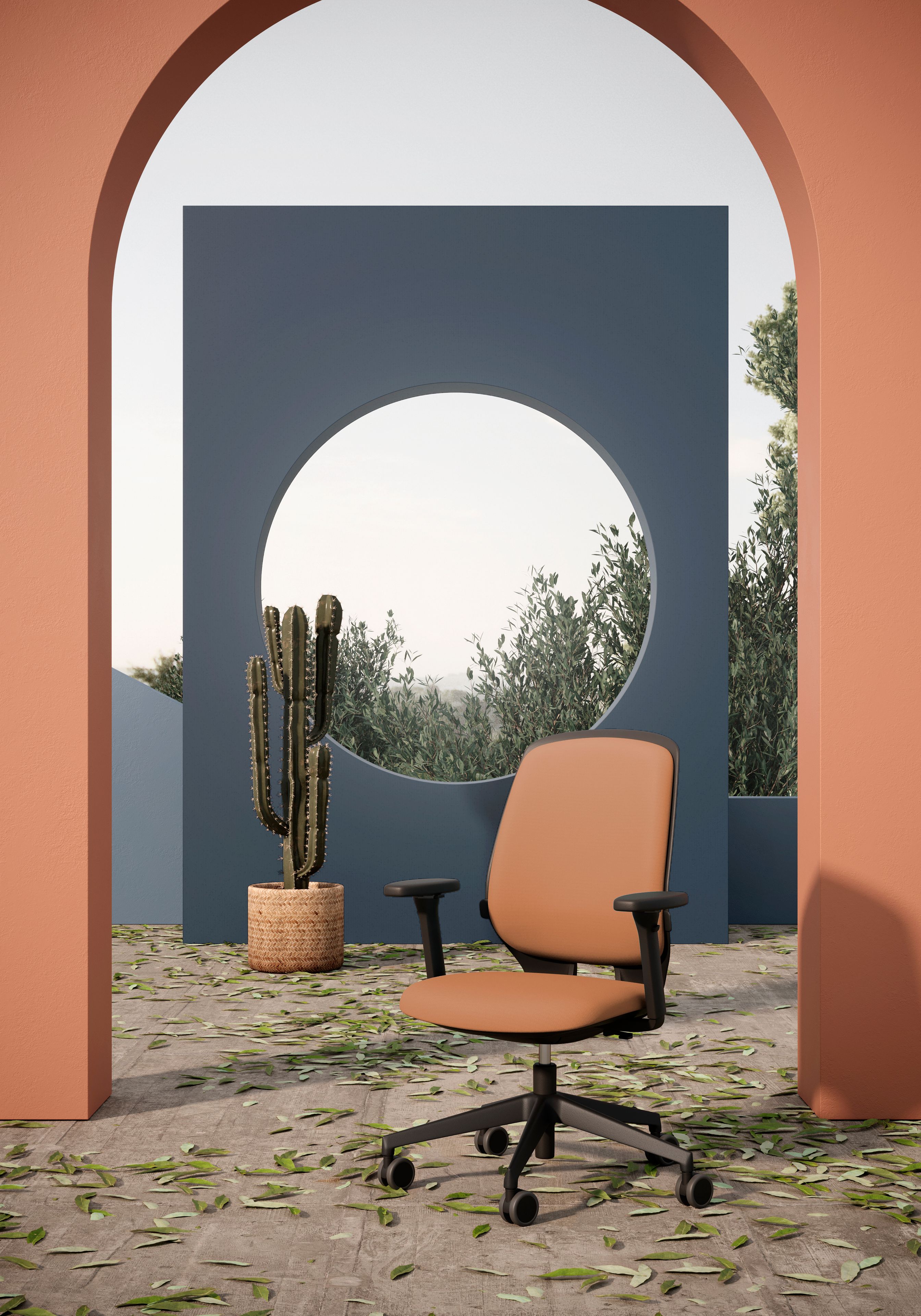 Тканевый поворотный операционный стул Kastel Key Smart ARCH-00058367 - Вид №6