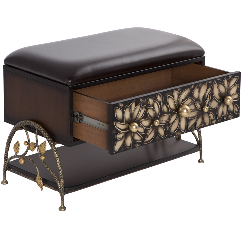 15011,14079 Настенная прихожая Терра Каштан с зеркалом BOGACHO 4627196590427, 4627196590441 - Вид №9