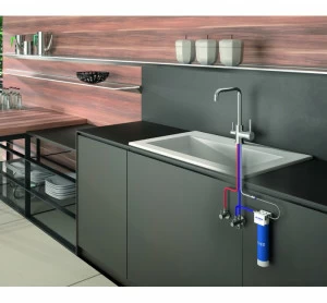 GENEBRE 65702 18 45 66 Смеситель для мойки, однорычажный, трехходовой, холодный старт