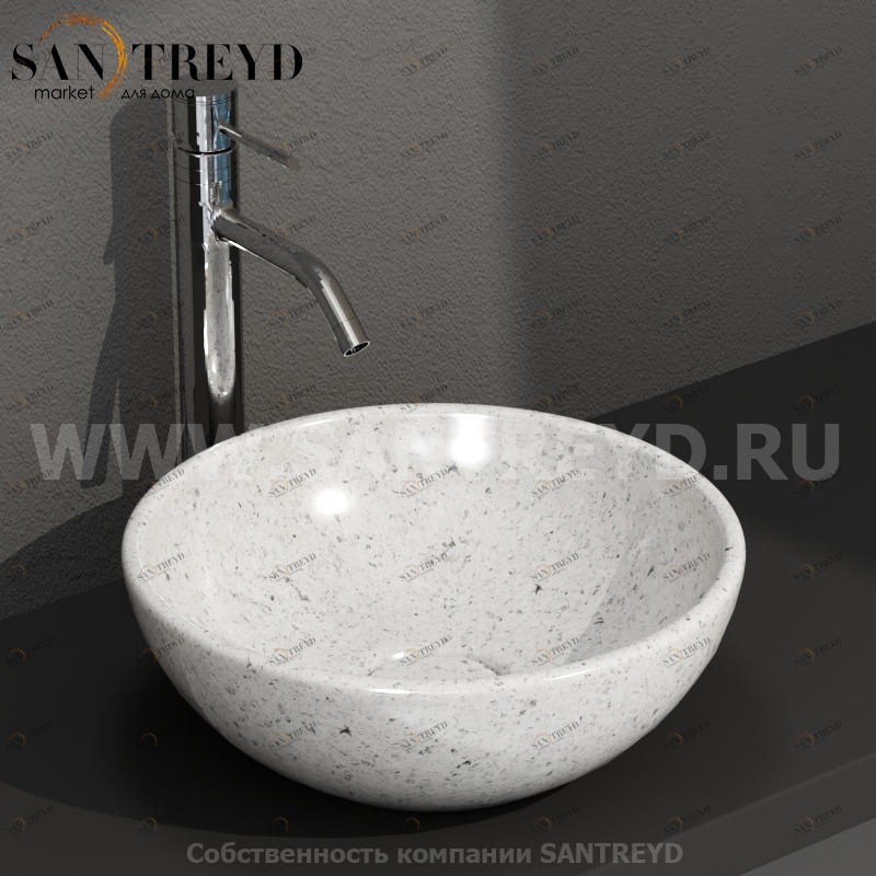 LAT41GG Накладная раковина на столешницу  круглая Ceramica Globo 