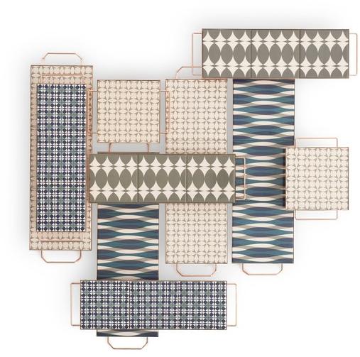 GAN Квадратный поднос из алюминия Mix&match sun-id-1393684 - Вид №40