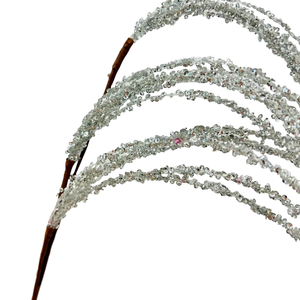 89381621 Изделие декоративное Ветка 97x10 см серебро STLM-1333953 Santreyd  - Вид №2