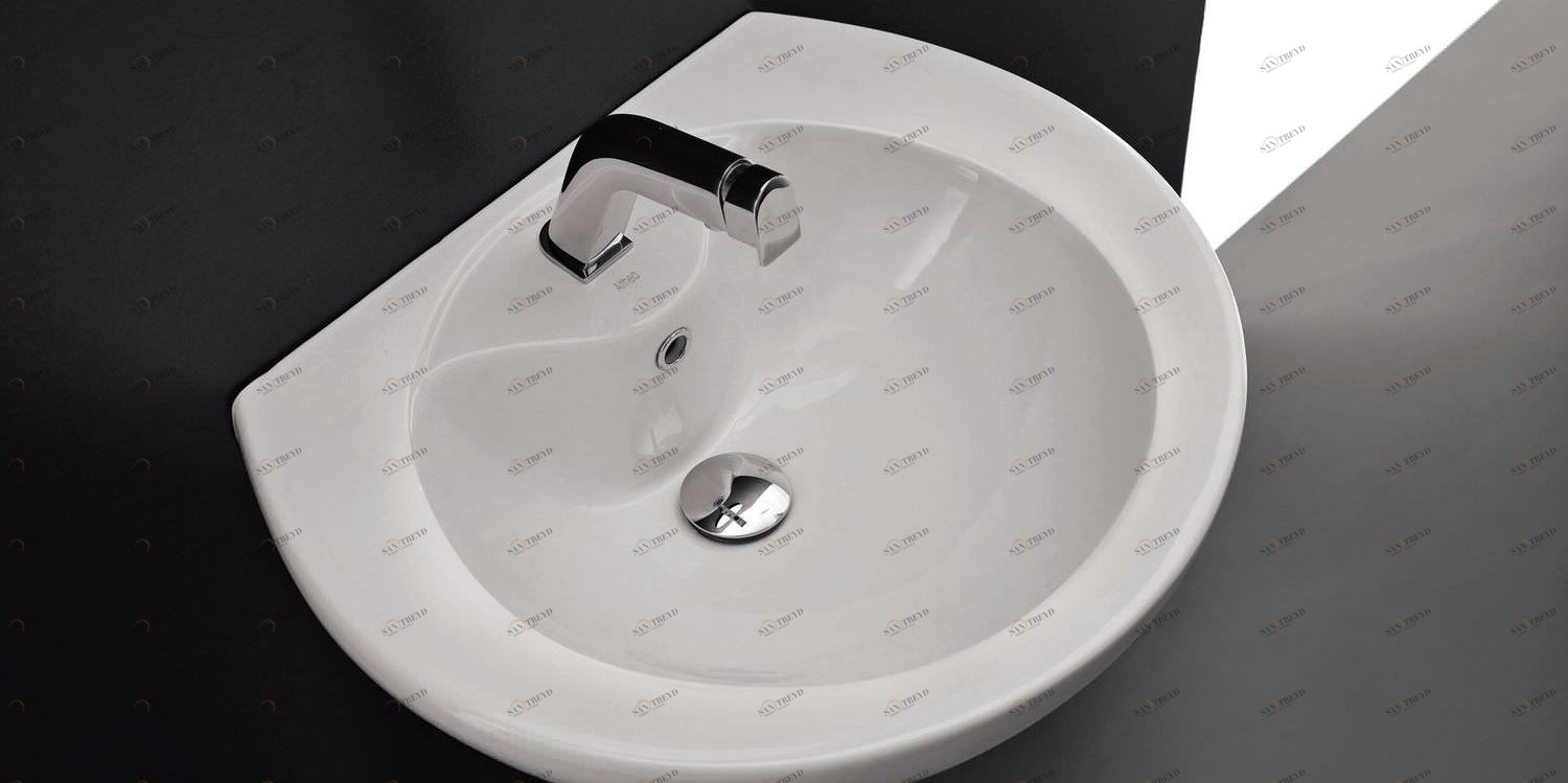 40005 Подвесная раковина настенная овальная Althea Ceramica  белая 