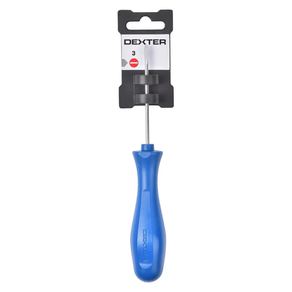 Отвертка шлицевая Dexter Basic с эргономичной ручкой SL3x80 мм 18149330 STLM-0009655 - Вид №8