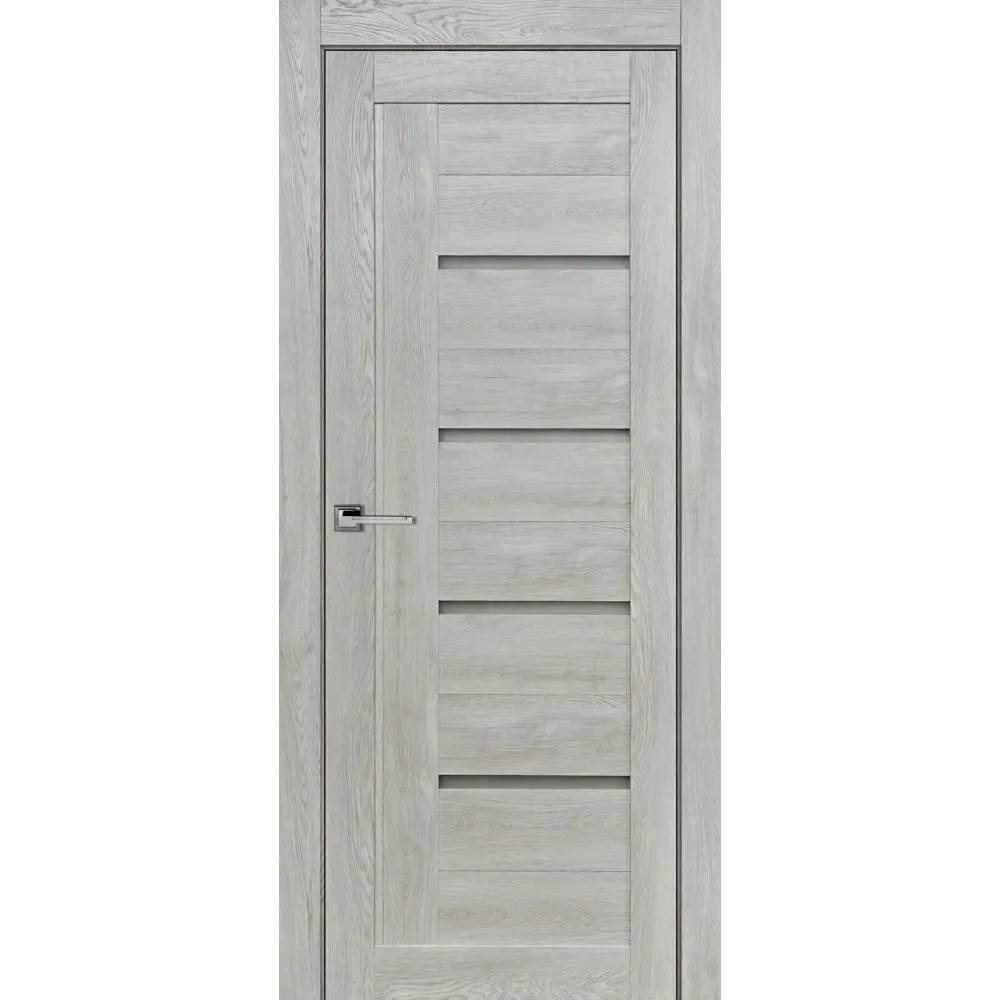 Комплект двери Тренд вертикальный со стеклом 90x200 см Hardflex серый с добором 200 мм ПРИНЦИП STLM-2011294