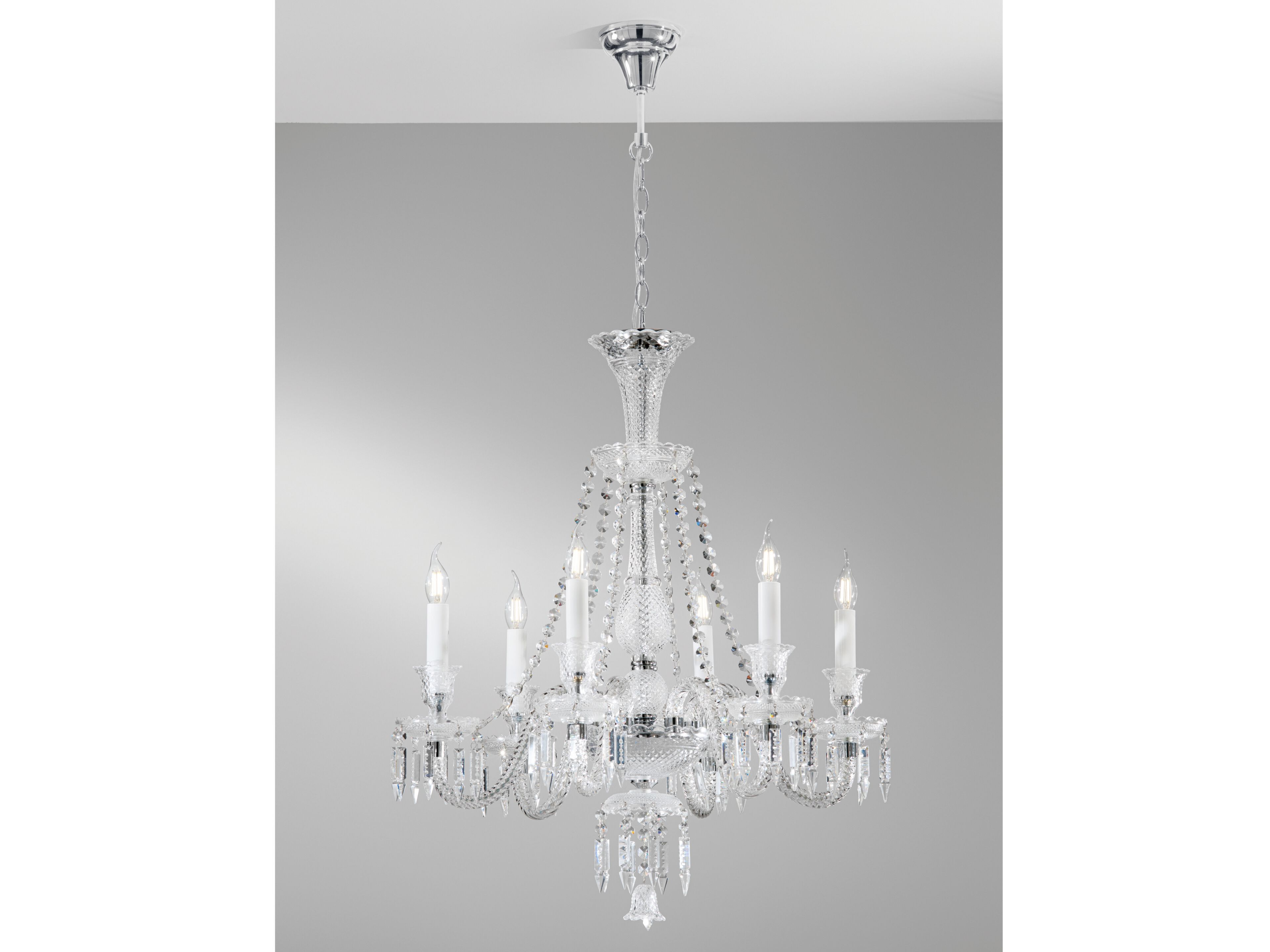 Стеклянная люстра с кристаллами Fan Europe Lighting окружающий свет дизайн ARCH-00023234