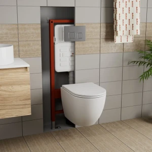 92008051 Комплект BAUEDGE E458103-E00121-GR-4455SQ 6 в 1: инсталляция IDEAL унитаз безободк. торнадо Grossman Hurricane 3 микроли STLM-1484207