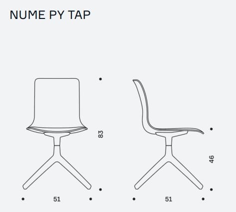 Мягкий тканевый операционный стул на насесте IBEBI Nume ARCH-00148671 - Вид №3