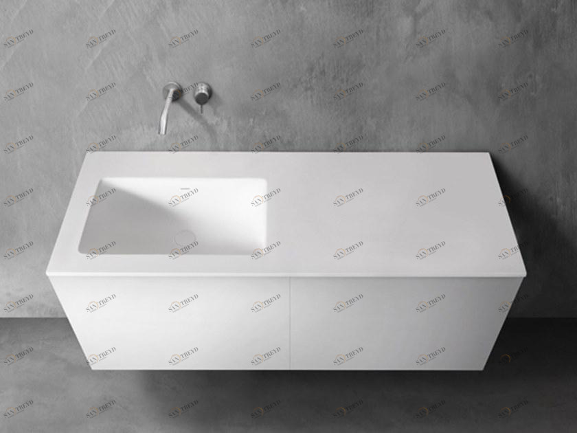 Sa1401 Накладная раковина на столешницу  овальная Blu Bathworks® 