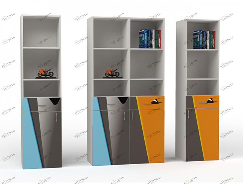 Стеллаж узкий ABC-KING Pilot правый серый каркас 4631147957795