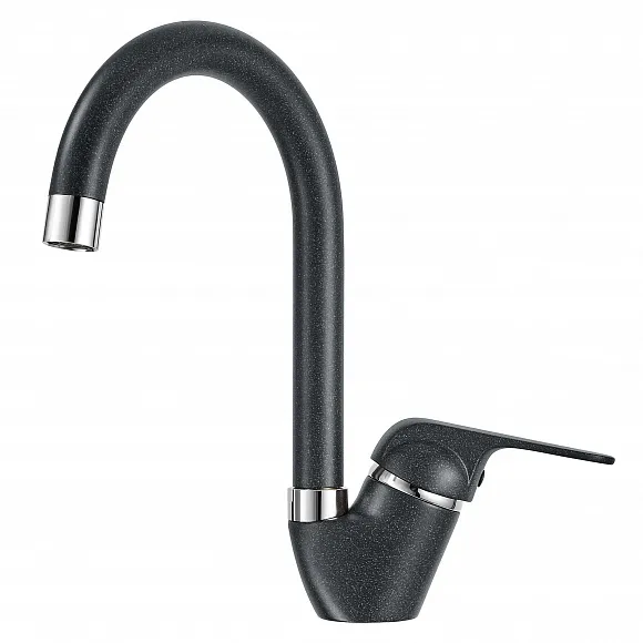 1024, ШВАРЦ (чёрный металлик), СМЕСИТЕЛЬ КУХОННЫЙ GRANULA 1024-ST170 - Вид №1