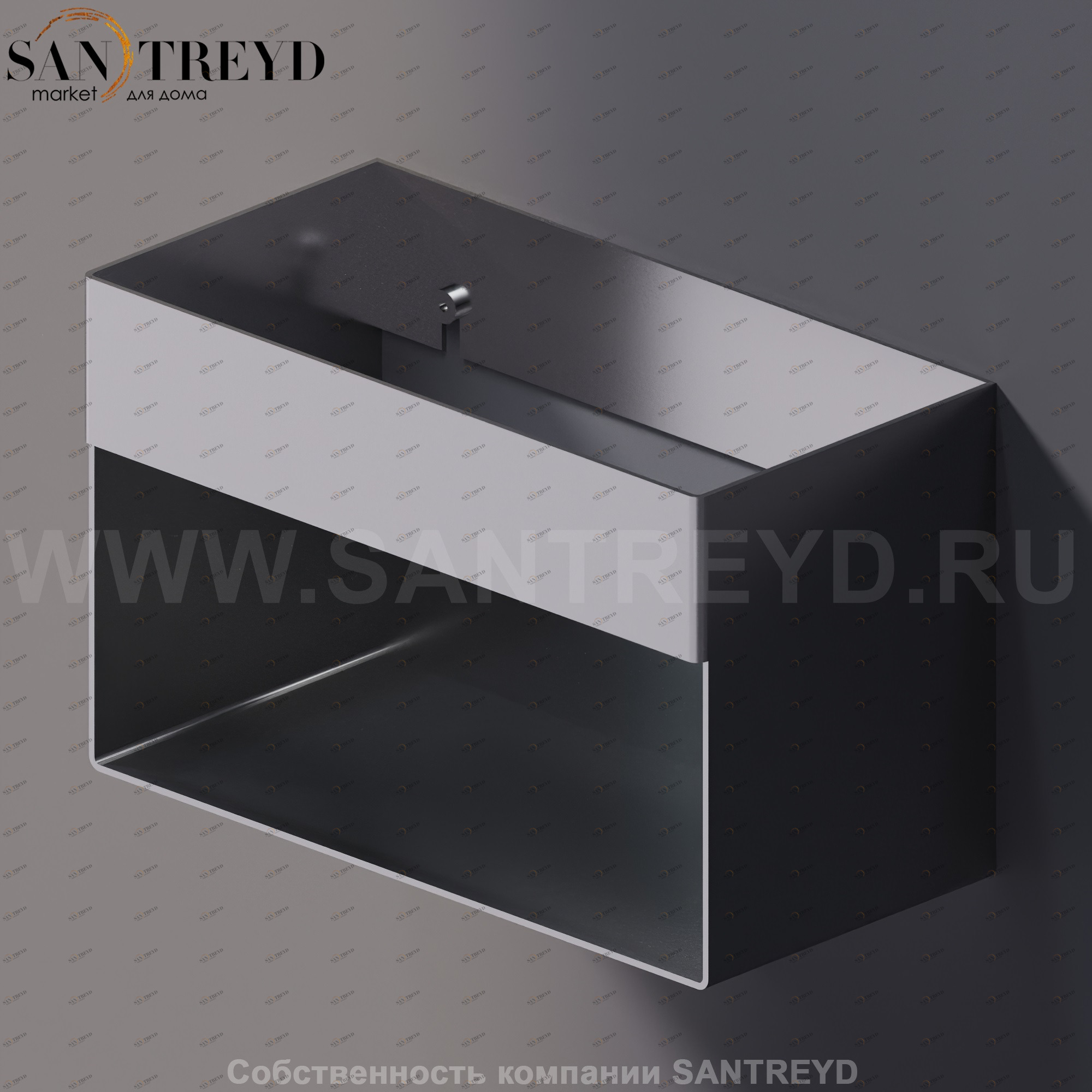 Agape 369 Базовый опорный элемент с полкой 24 см хромированный A369204A