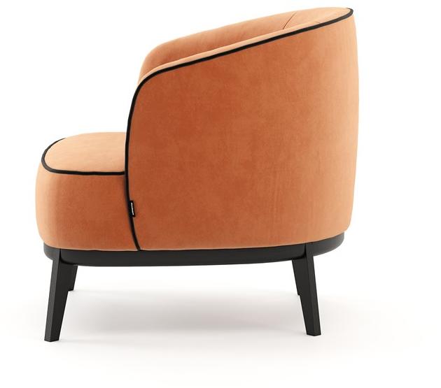 Domkapa Бархатное кресло с подлокотниками  Dkk24  - Вид №2