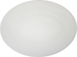 97305 Dibbern Блюдо овальное Dibbern "Белый декор" 15см Фарфор костяной