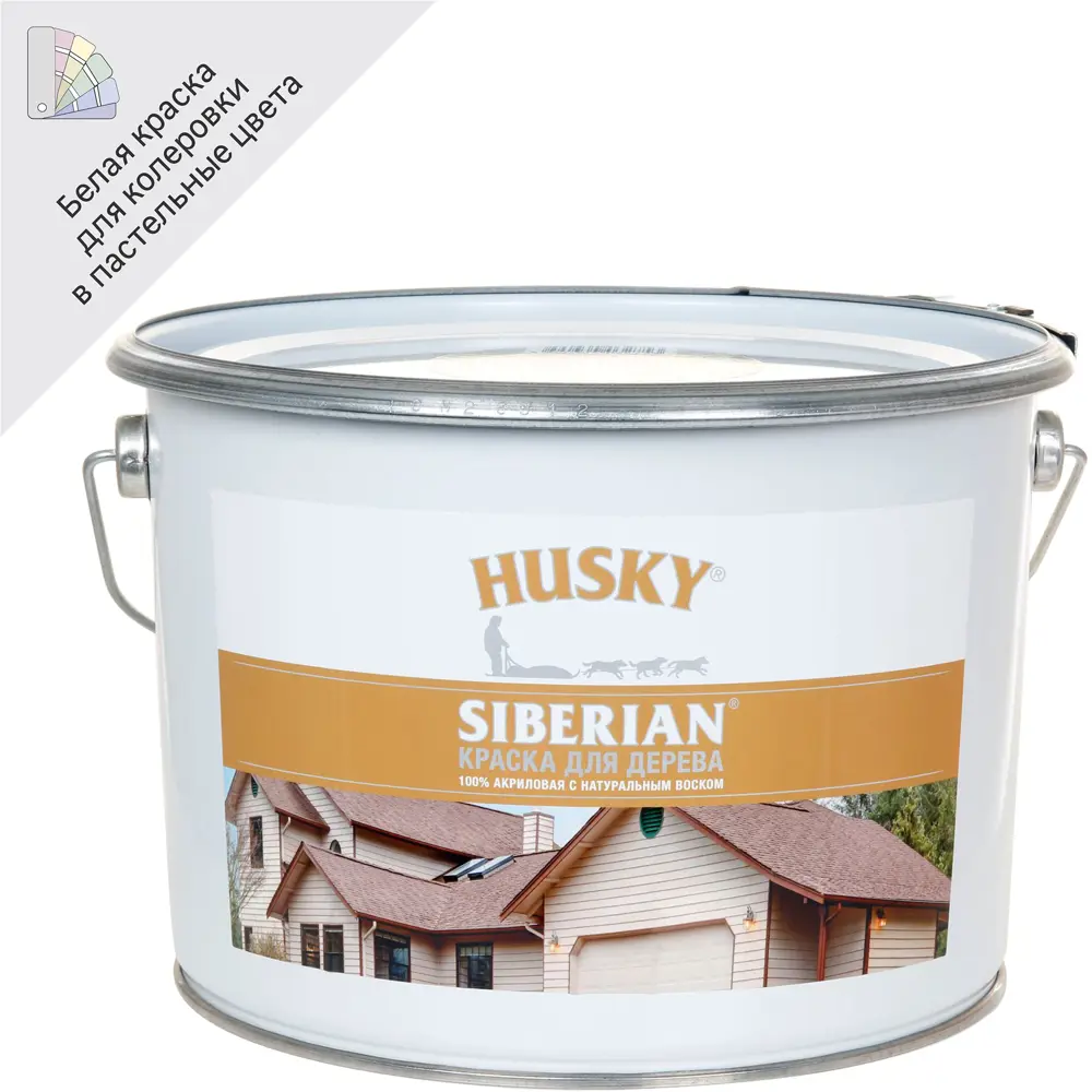 Акриловая краска Husky Siberian для дерева с воском, 9 л 84391896 STLM-0049093