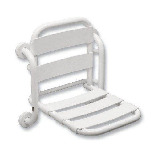 12008V Idral Настенное складывающееся сиденье для душа со спинкой серии EASY. Окрашены 