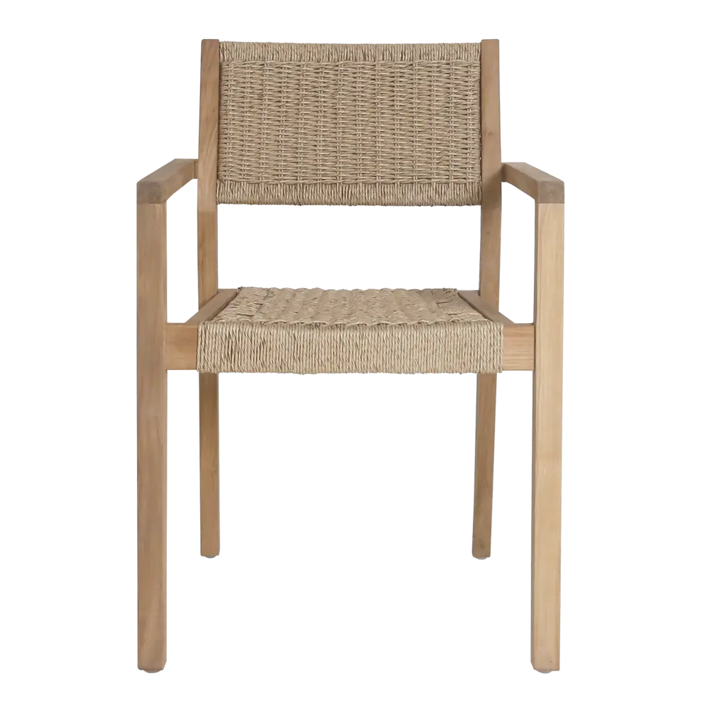 Кресло садовое Ribeira плетеное 57x55x84 см тик NATERIAL STLM-2120923 - Вид №1