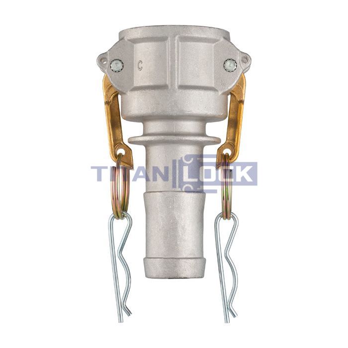 Камлок алюминиевый тип С, розетка с хвостовиком 1", TL100CAL TITAN LOCK 