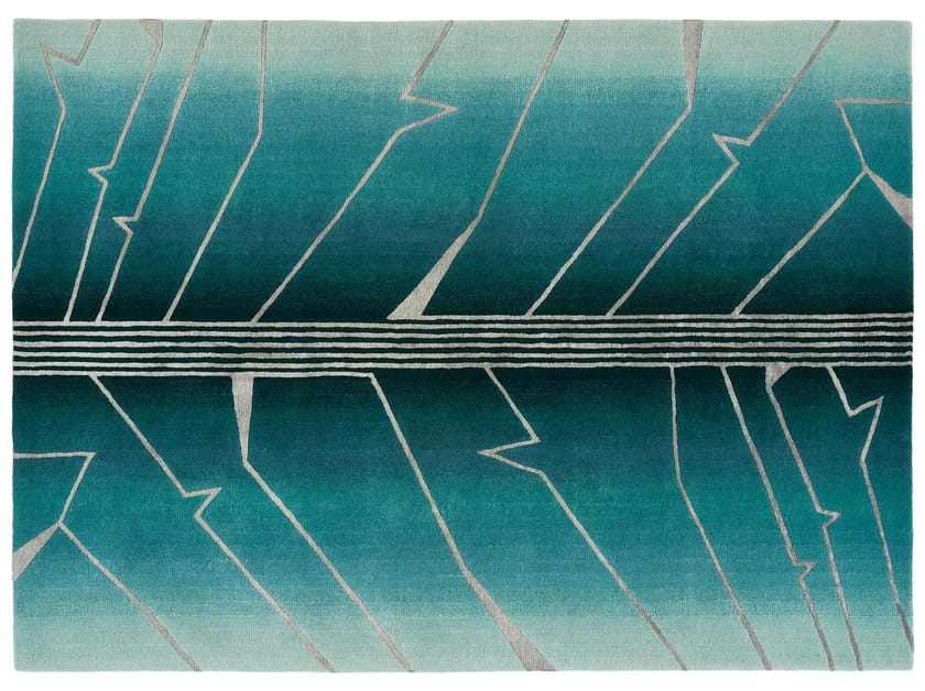 Прямоугольный ковер ручной работы из шерсти Deirdre Dyson Walking on Art ARCH-00103536