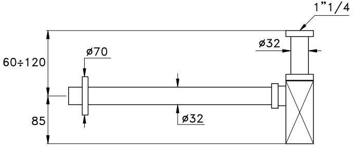 RUBINETTERIE STELLA Сифон sun-id-1345906 - Вид №1