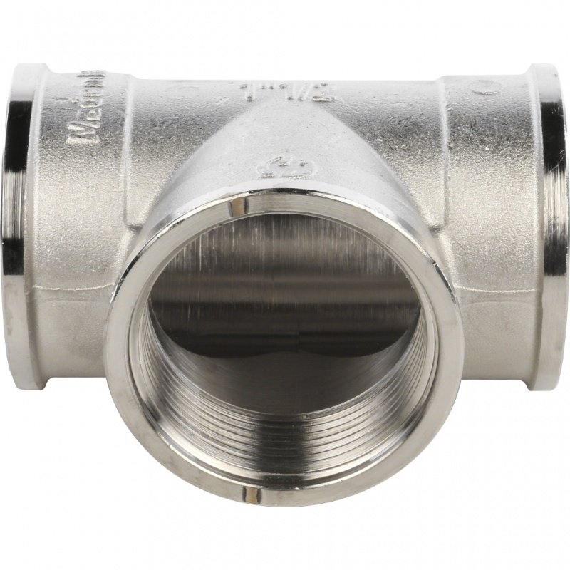 Тройник ВР 1 1/2" никель STOUT SFT0020000112 - Вид №2