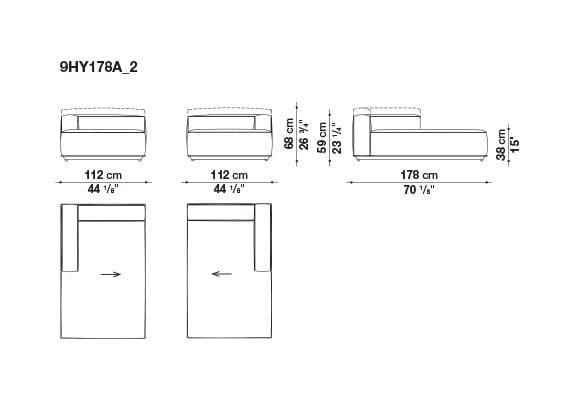 Ткань сад диван B&B Italia Outdoor HYBRID ARCH-00117020 - Вид №17