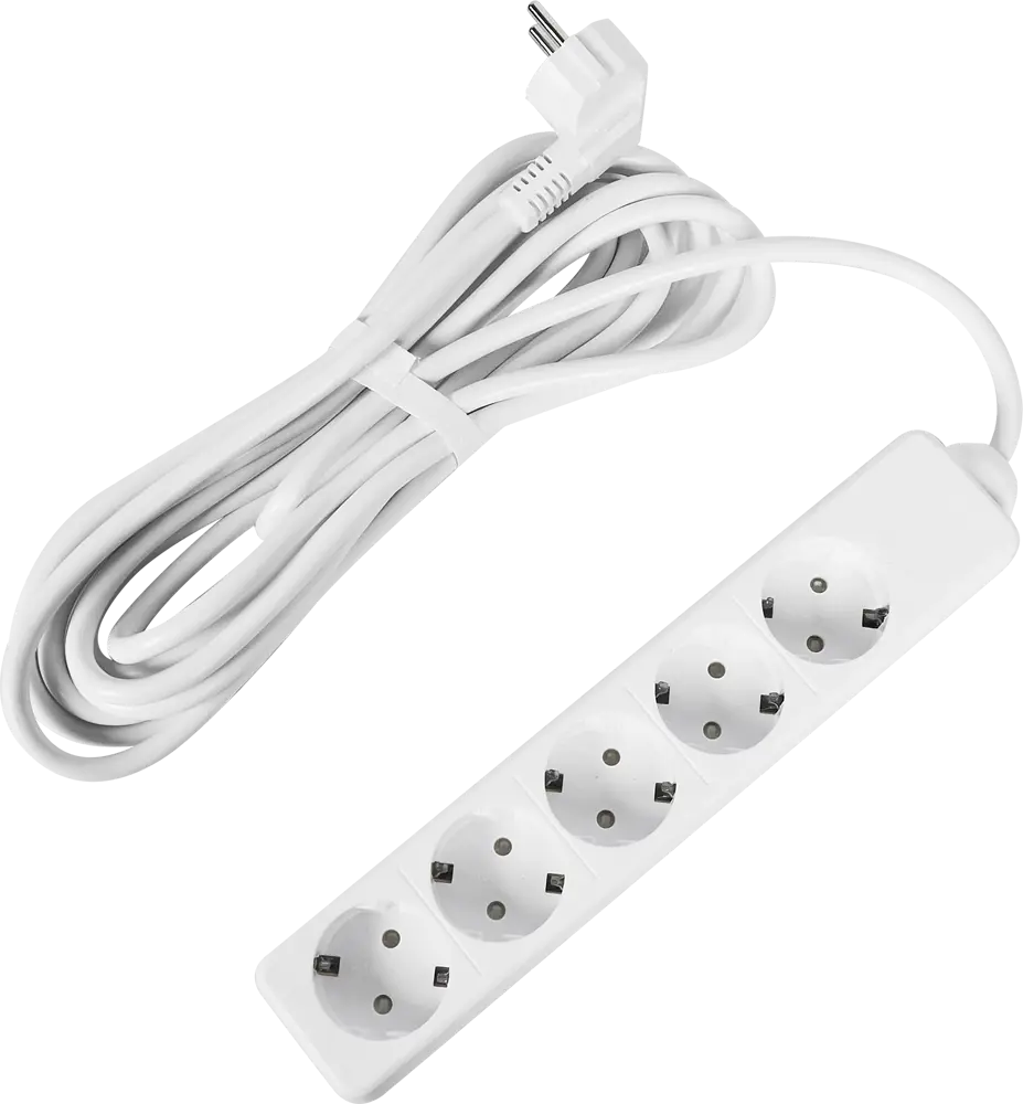 Сетевой удлинитель LEXMAN с 5 розетками и заземлением 87038483