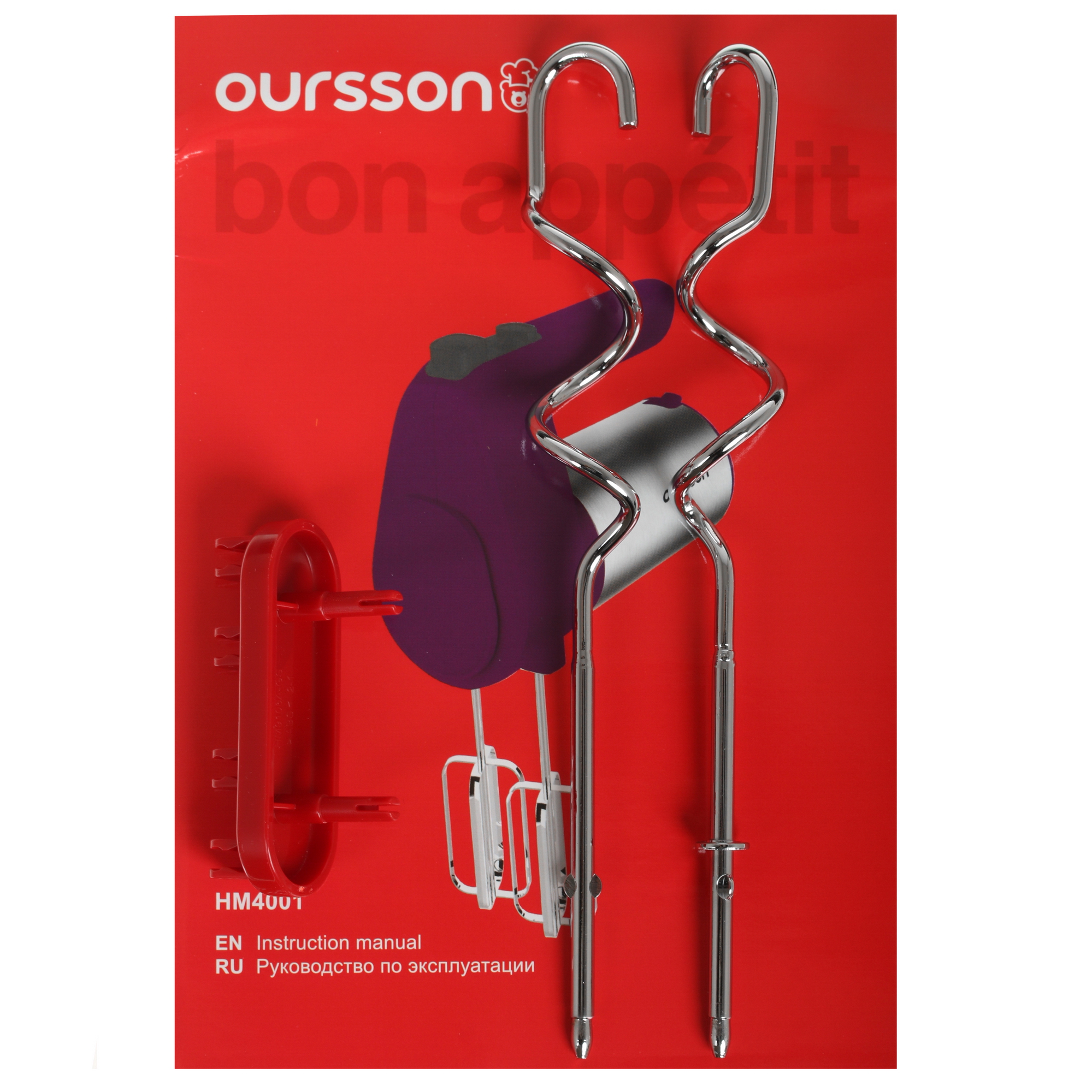 8197023 Миксер Oursson HM4001/RD красный STDN-0010303 - Вид №8